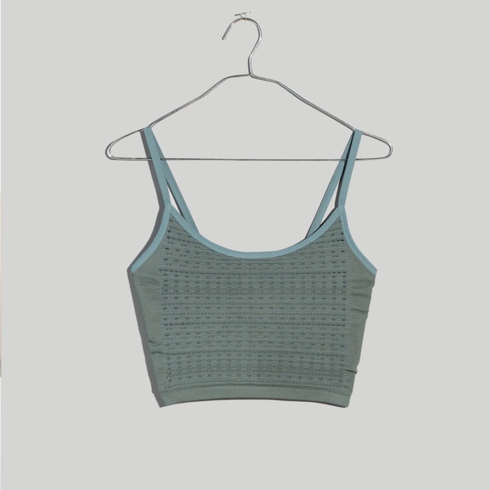 Madewell Seamless Pointelle Crop Cami, Size S-M